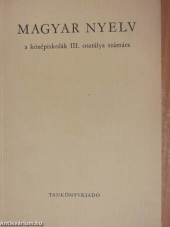 Magyar nyelv III.