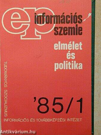 Információs szemle 1985/1-4.