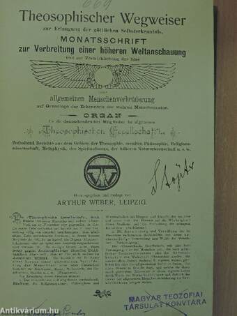 Theosophischer Wegweiser 1901. okt. - 1902. sept.