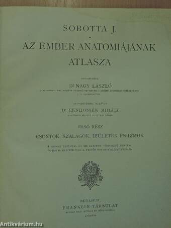 Az ember anatomiájának atlasza I-III.