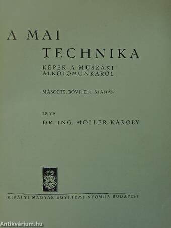 A mai technika