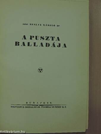 A puszta balladája