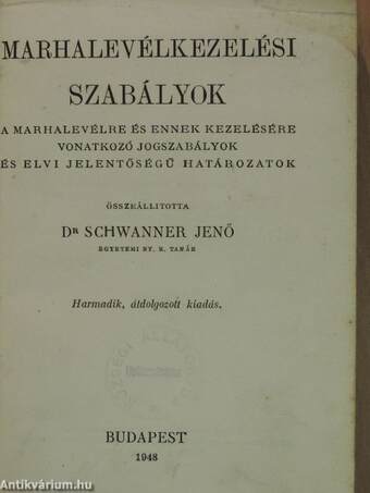 Marhalevélkezelési szabályok