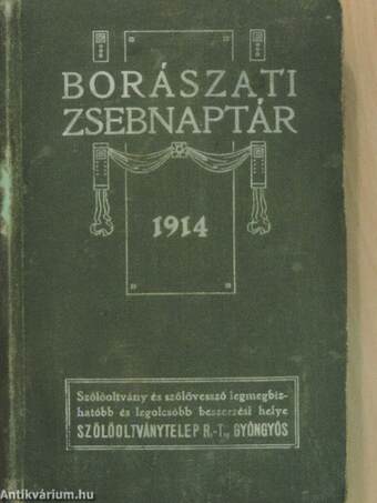 Borászati zsebnaptár az 1914. évre