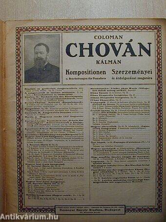 Coloman Chován Kálmán szerzeményei és átdolgozásai zongorára