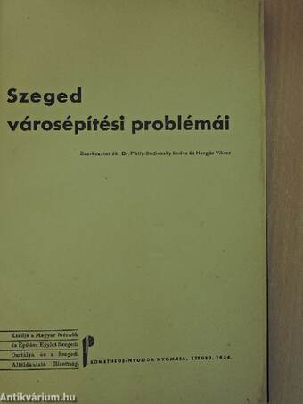 Szeged városépítési problémái