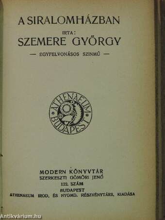 Boubouroche és négy kis bolondság/A siralomházban/Arany János/Az élet felé/Az életen kivül/Madách Imre/Nincs tovább!