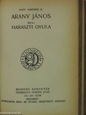 Boubouroche és négy kis bolondság/A siralomházban/Arany János/Az élet felé/Az életen kivül/Madách Imre/Nincs tovább!