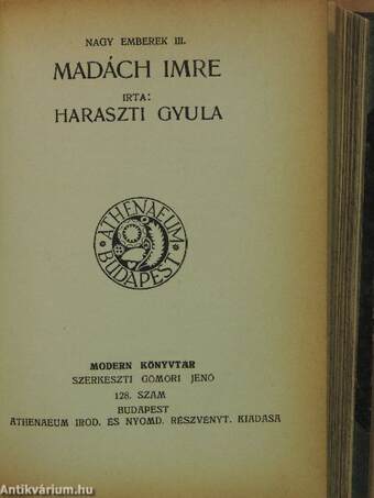 Boubouroche és négy kis bolondság/A siralomházban/Arany János/Az élet felé/Az életen kivül/Madách Imre/Nincs tovább!