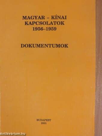 Magyar-kínai kapcsolatok 1956-1959