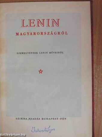 Lenin Magyarországról