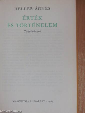 Érték és történelem