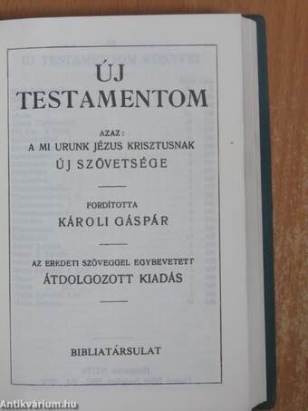 Új Testamentom/A zsoltárok könyve