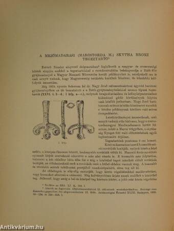 Archaeologiai Értesitő 1940. I/3-4.