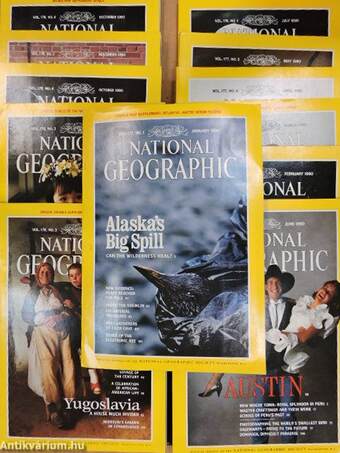 National Geographic January-December 1990.