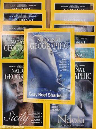 National Geographic January-December 1995.