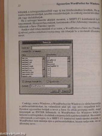 Egyszerűen WordPerfect for Windows