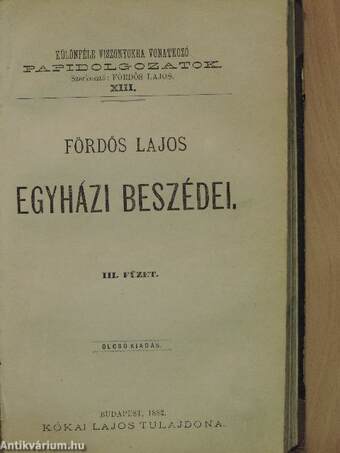 Különféle viszonyokra vonatkozó papidolgozatok 2., 9., 13. (rossz állapotú)