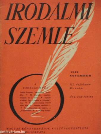 Irodalmi Szemle 1949. november