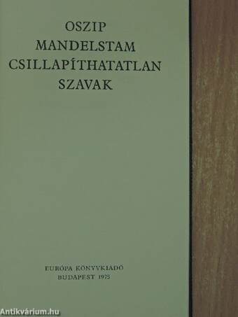 Csillapíthatatlan szavak