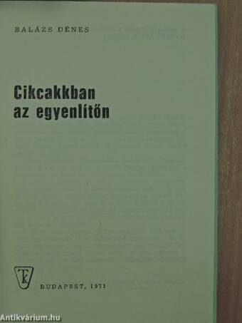 Cikcakkban az Egyenlítőn