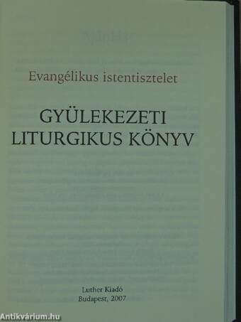 Gyülekezeti liturgikus könyv