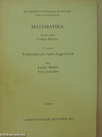 Matematika V.