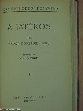 Golyadkin ur hasonmása/A játékos