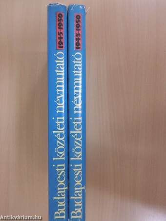 Budapesti közéleti névmutató 1945-1950 I-II.