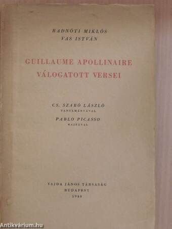 Guillaume Apollinaire válogatott versei