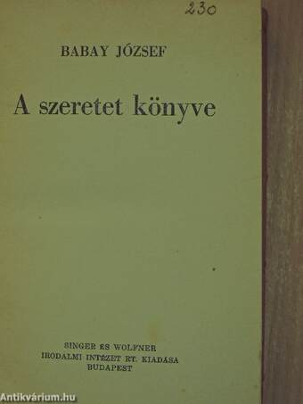 A szeretet könyve