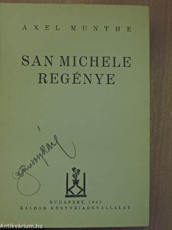 San Michele regénye