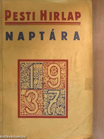 A Pesti Hirlap naptára 1937