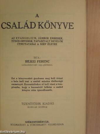 A család könyve