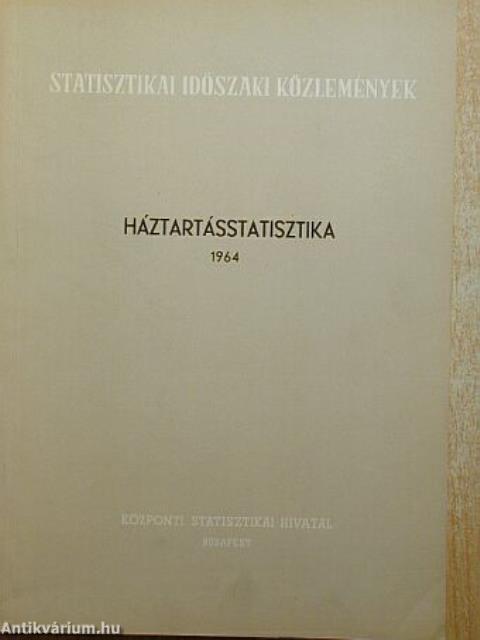 Háztartásstatisztika 1964