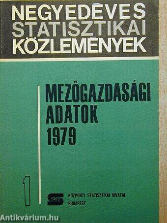 Mezőgazdasági adatok 1979/1.