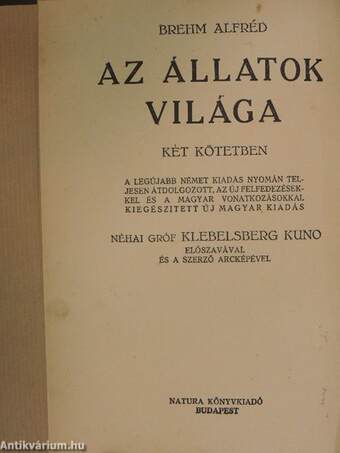 Brehm - Az állatok világa 1-2.