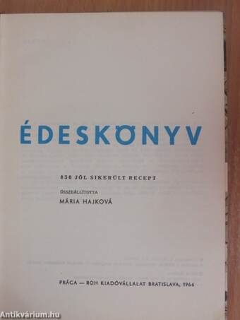 Édeskönyv