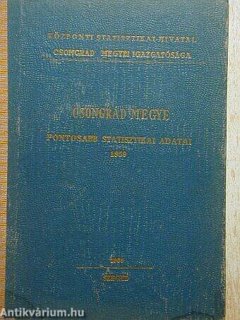 Csongrád megye fontosabb statisztikai adatai 1959