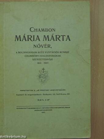 Chambon Mária Márta nővér