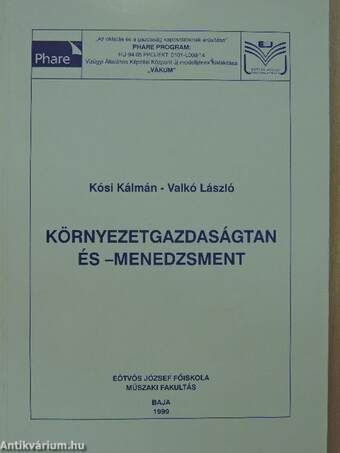 Környezetgazdaságtan és -menedzsment