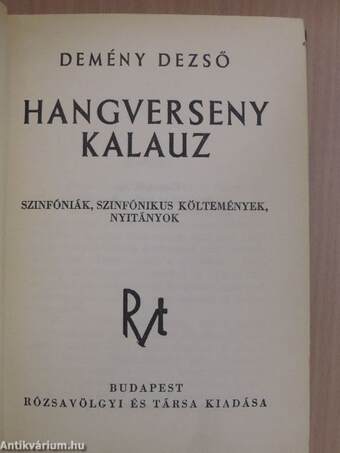 Hangverseny kalauz I-II.