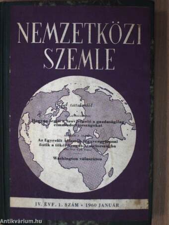 Nemzetközi Szemle 1960. január-december I-III.