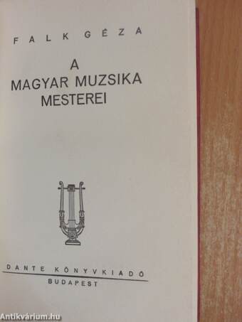 A magyar muzsika mesterei