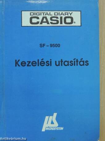 Digital Diary Casio SF-9500 kezelési utasítás