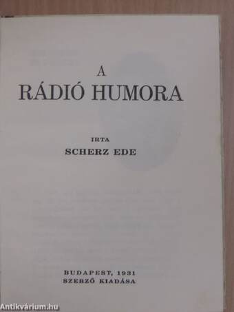 A rádió humora