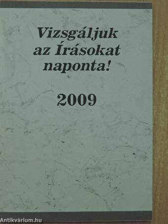 Vizsgáljuk az Írásokat naponta! 2009