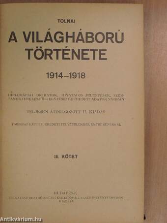 A világháború története III. (töredék)