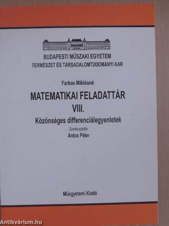 Matematikai feladattár VIII.