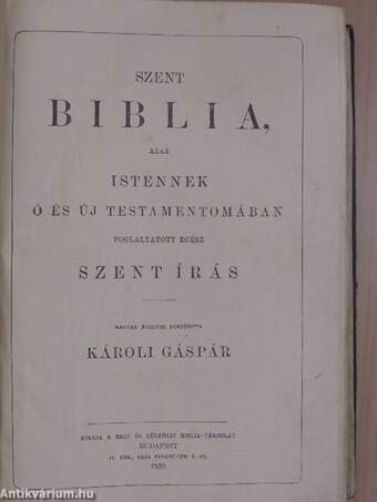 Szent Biblia